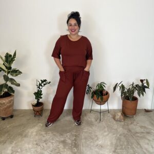 Calça Franzida